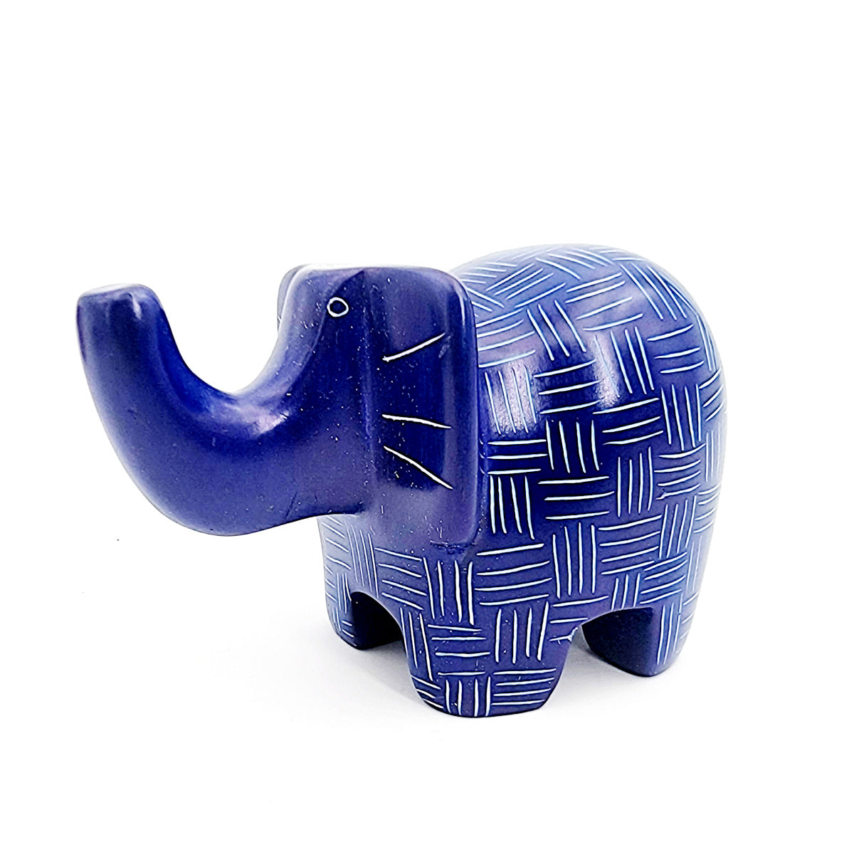 Colored Soapstone Elephants
