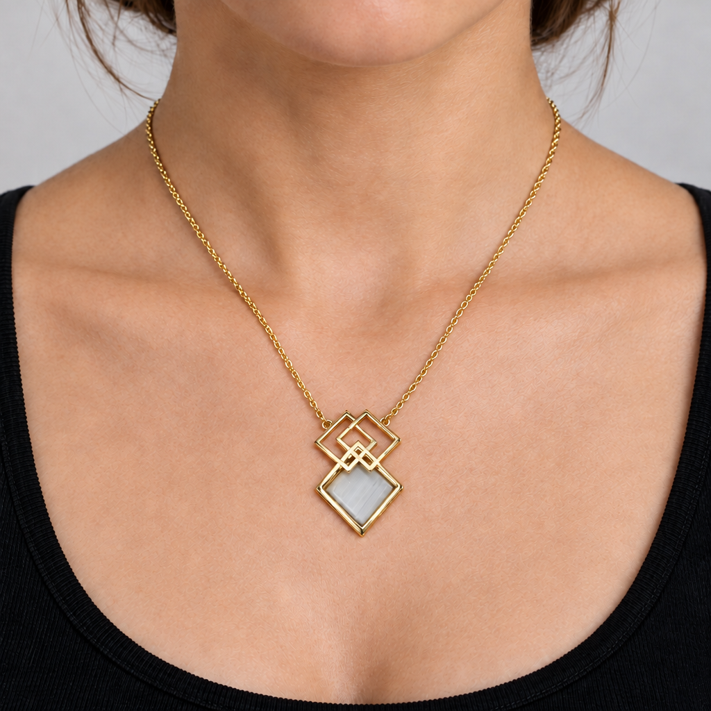 Christophe Poly Brass Chain Necklace