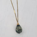 Zara Drop Necklace - African Turquoise Gemstone