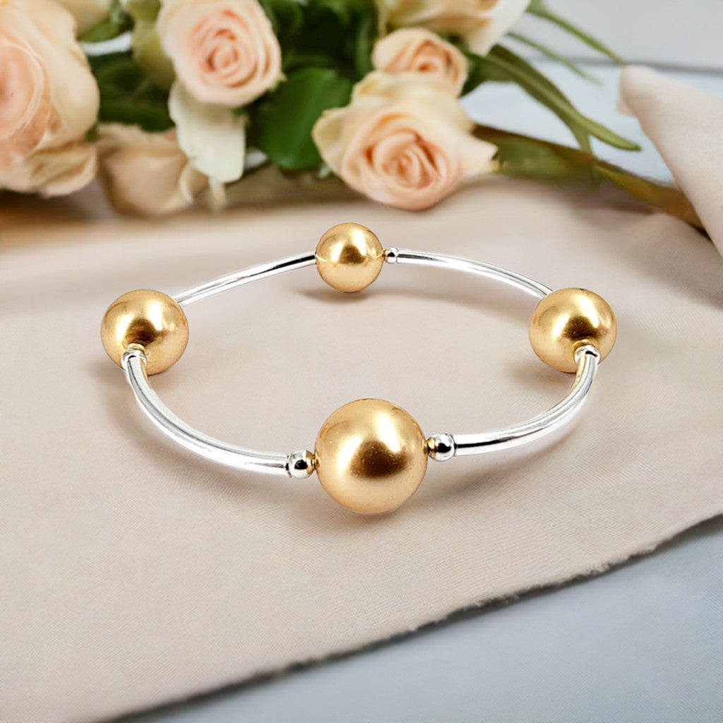 Blessing Bracelet - Gold Crystal Pearl