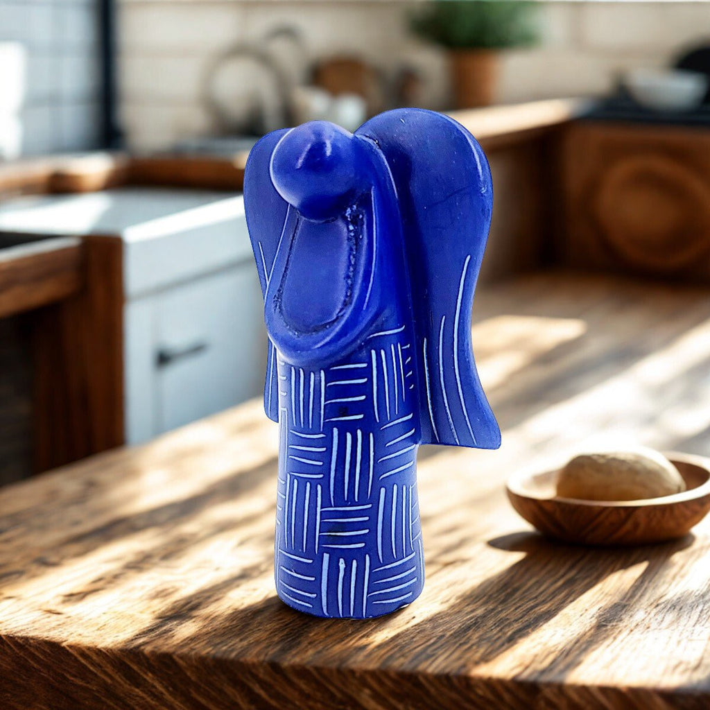 Carved Soap Stone - Calming Angels