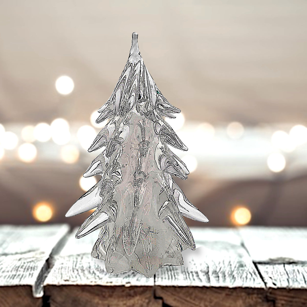 Handblown Glass Tree - Clear