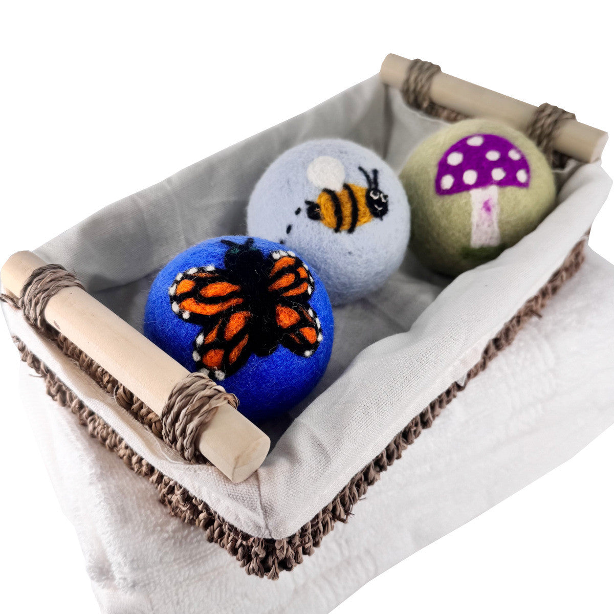 Felt Dryer Balls, Set of 3