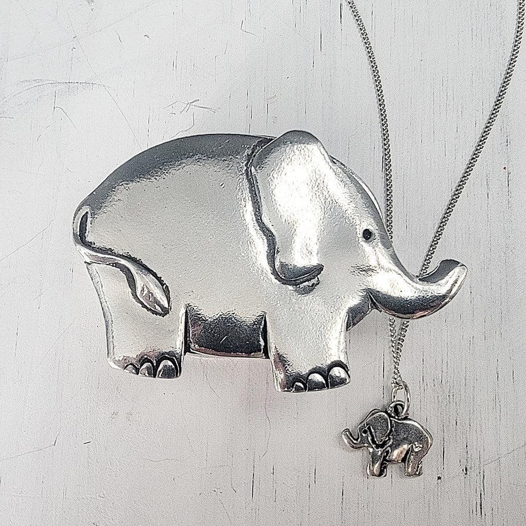 Elephant Wish Box with Elephant Necklace