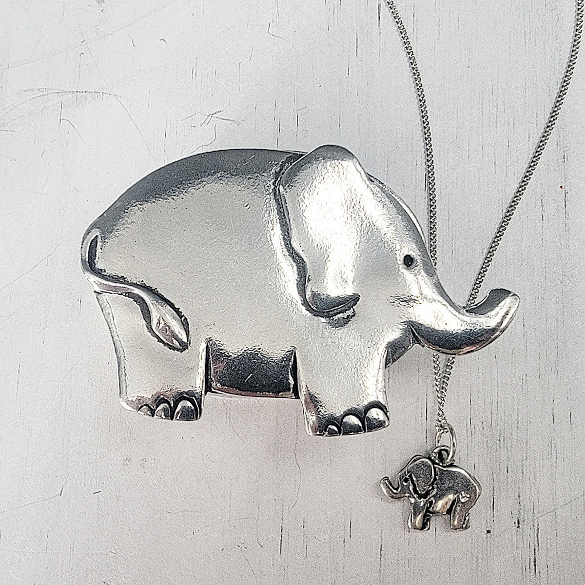 Elephant Wish Box with Elephant Necklace