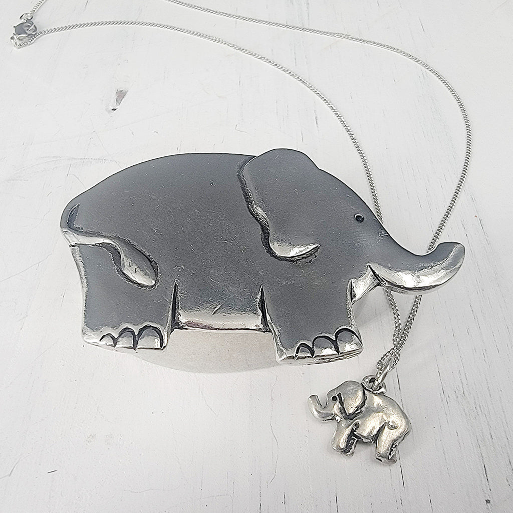 Elephant Wish Box with Elephant Necklace