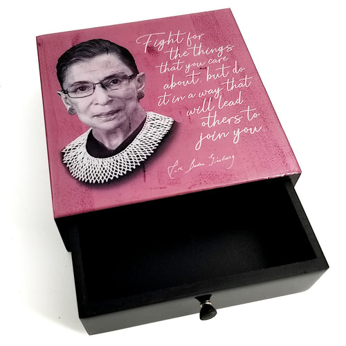 Boutique Box- RBG Quote- Fight for the things