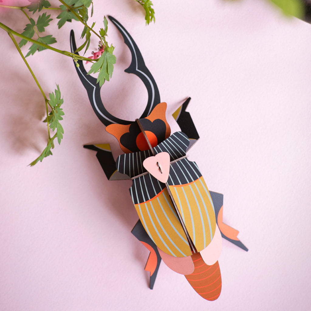 Giant Stag Beetle 3-D Wall Art