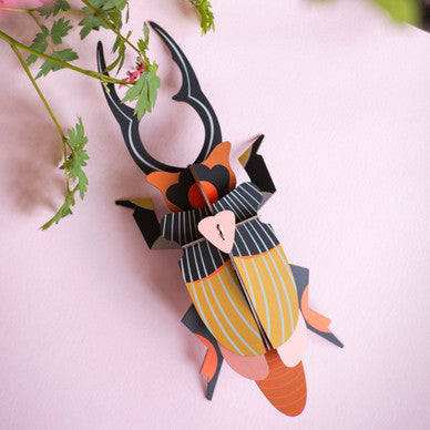Giant Stag Beetle 3-D Wall Art