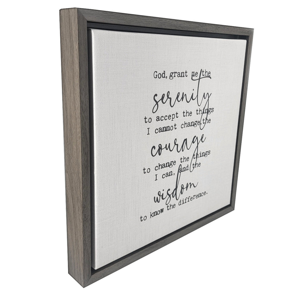 Serenety Prayer Framed Canvas