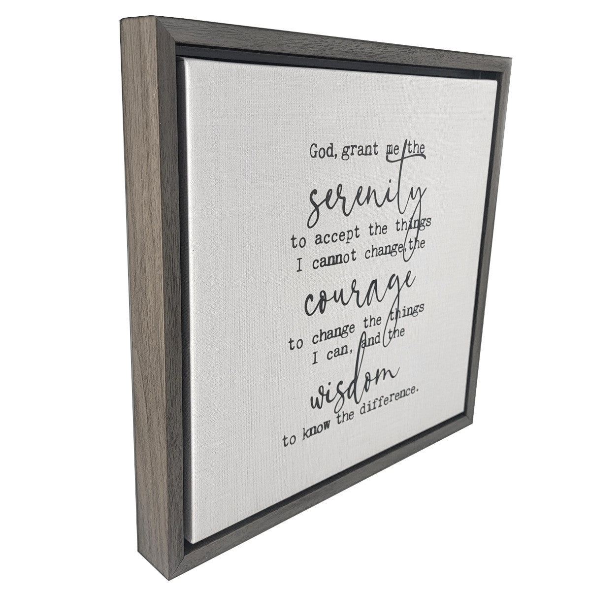Serenety Prayer Framed Canvas