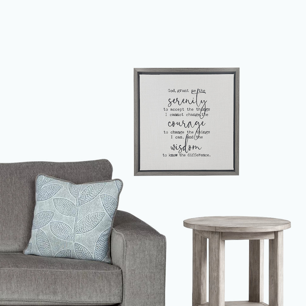 Serenety Prayer Framed Canvas
