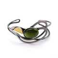 Christophe Poly Green Oval Cuff