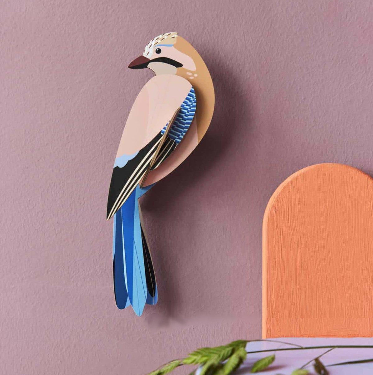 Garden Jay Bird 3-D Wall Art