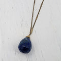 Zara Drop Necklace - Lapis Gemstone