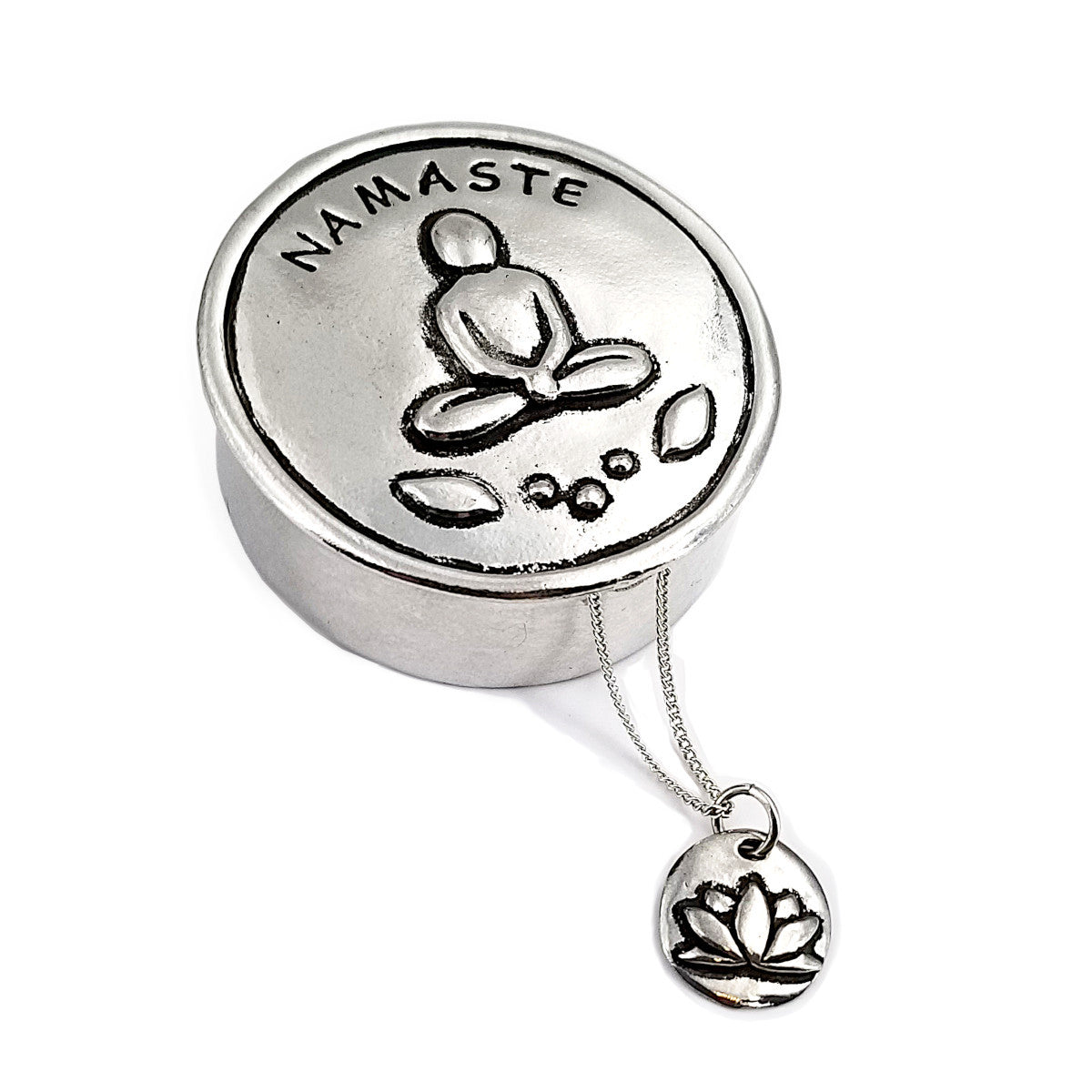 Namaste Wish Box with Lotus Necklace
