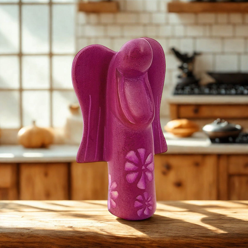 Carved Soap Stone - Calming Angels