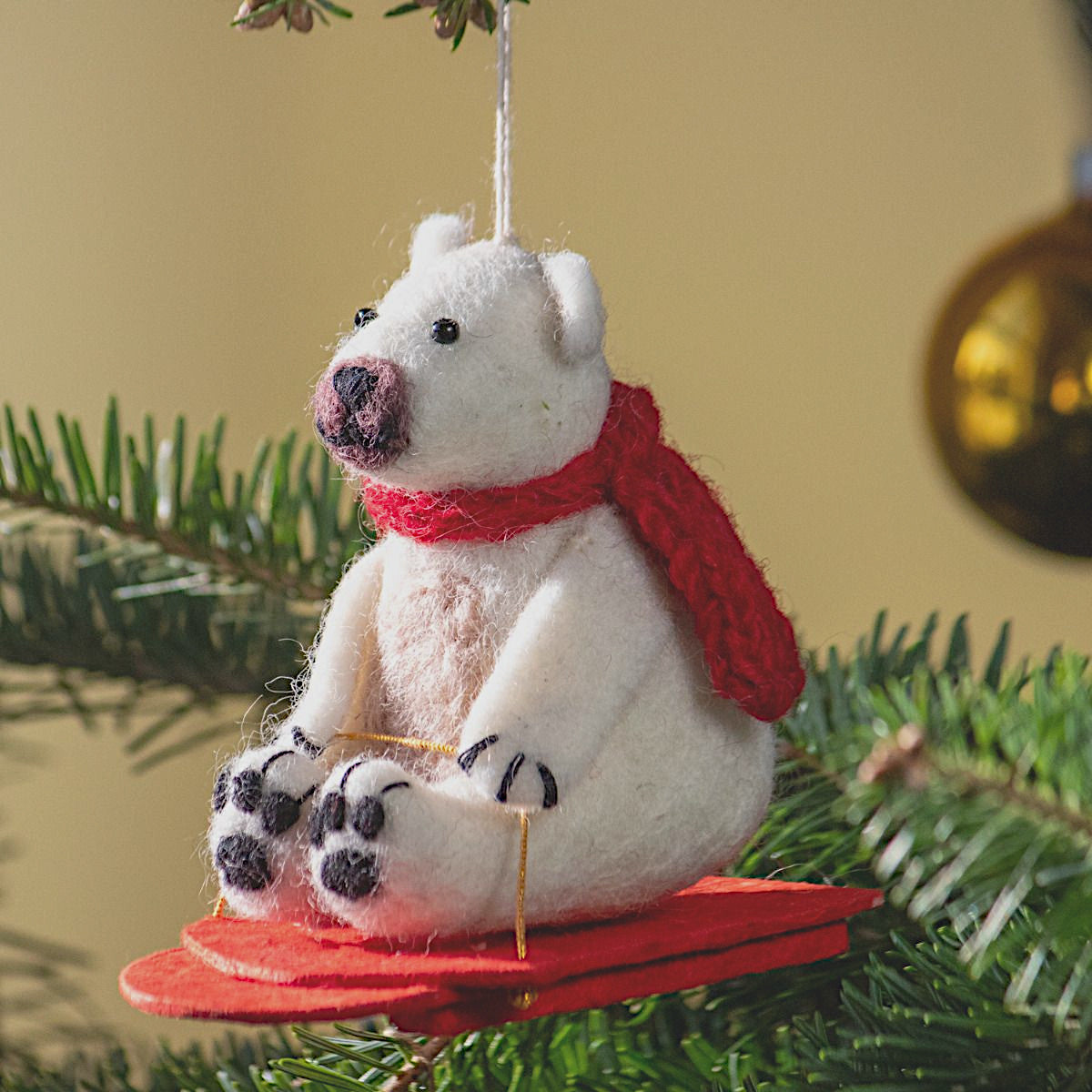 Felt Ornament - Polar Bear