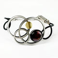 Christophe Poly Purple Circle Leather Bracelet