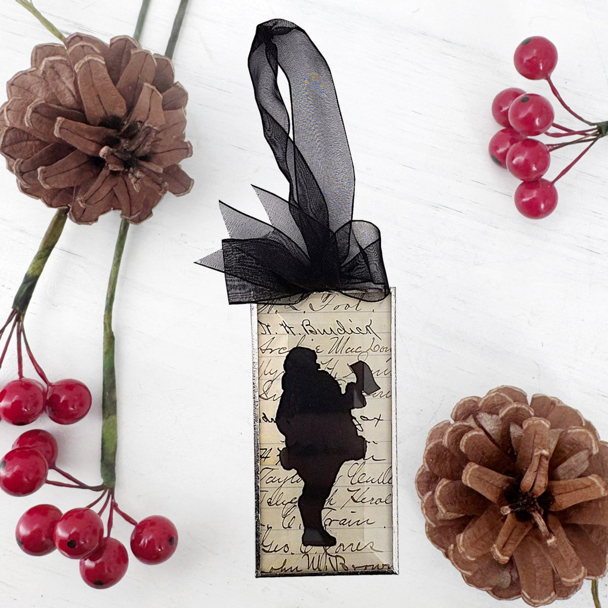 Silhouettes and More Santa Ornament
