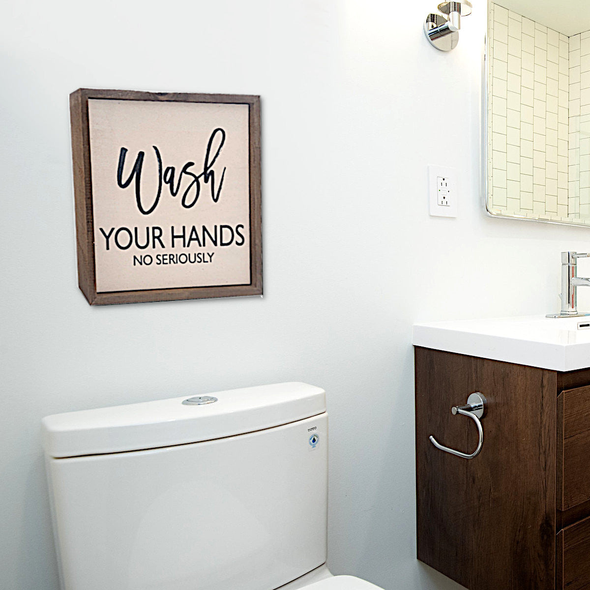 Wash Your Hands, No Seriously Wall Art