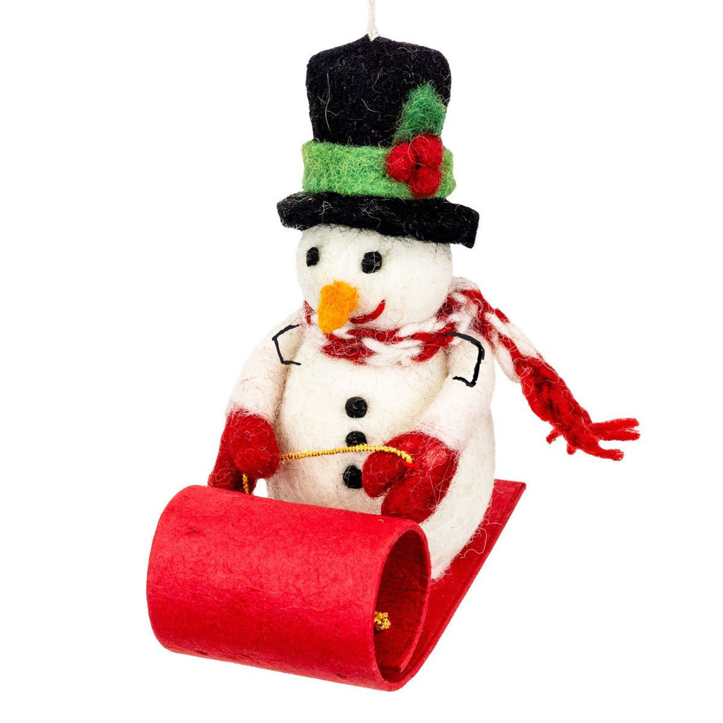 Felt Ornament - Snowman