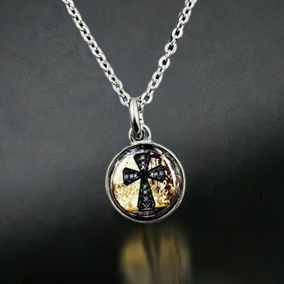 Spirit Lala Reversible Necklace- Vintage Cross