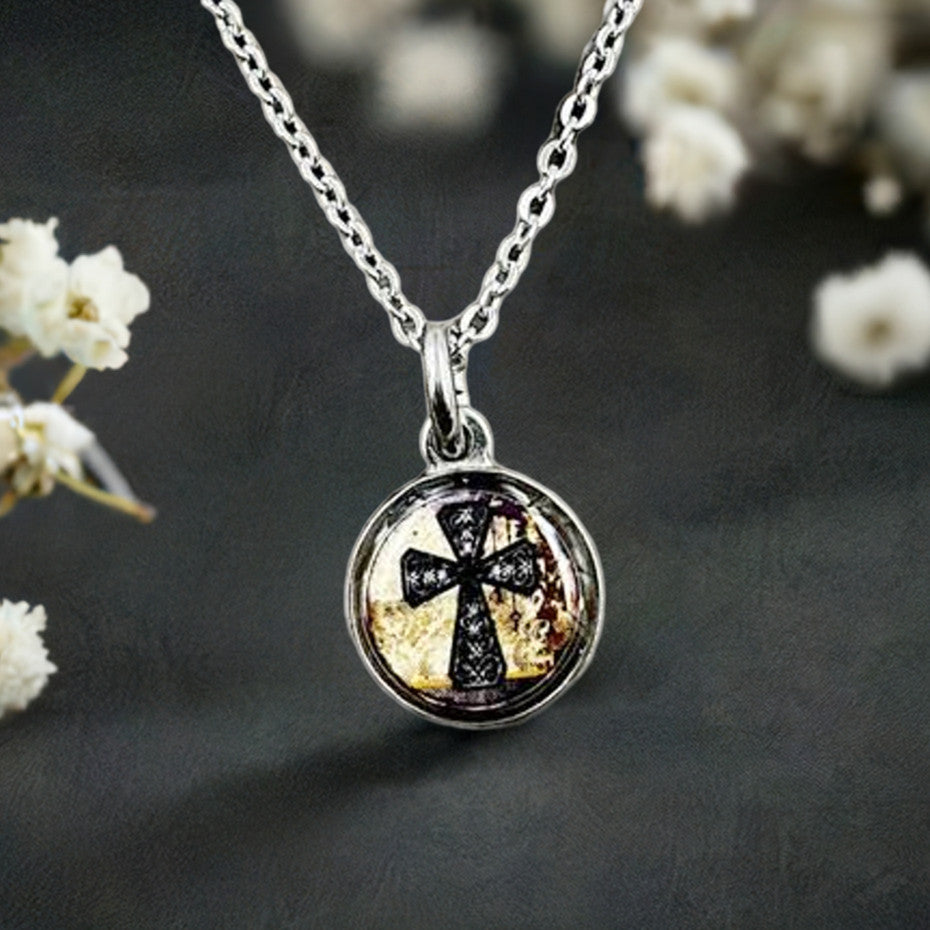 Spirit Lala Reversible Necklace- Vintage Cross