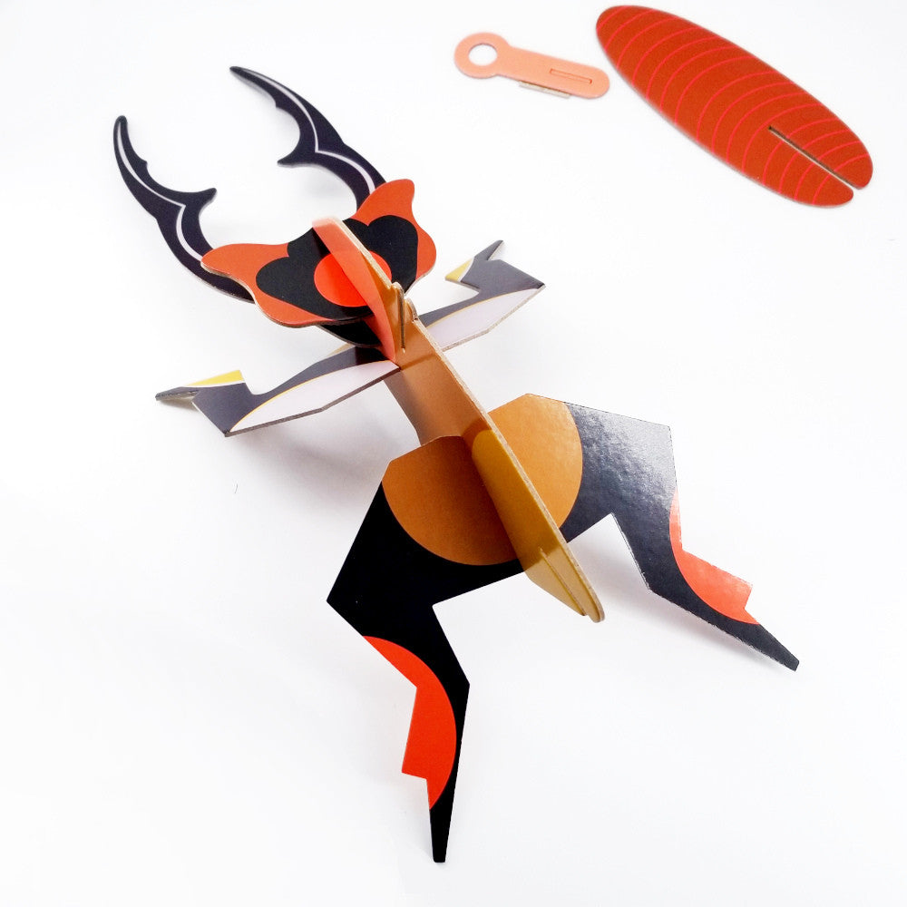 Giant Stag Beetle 3-D Wall Art