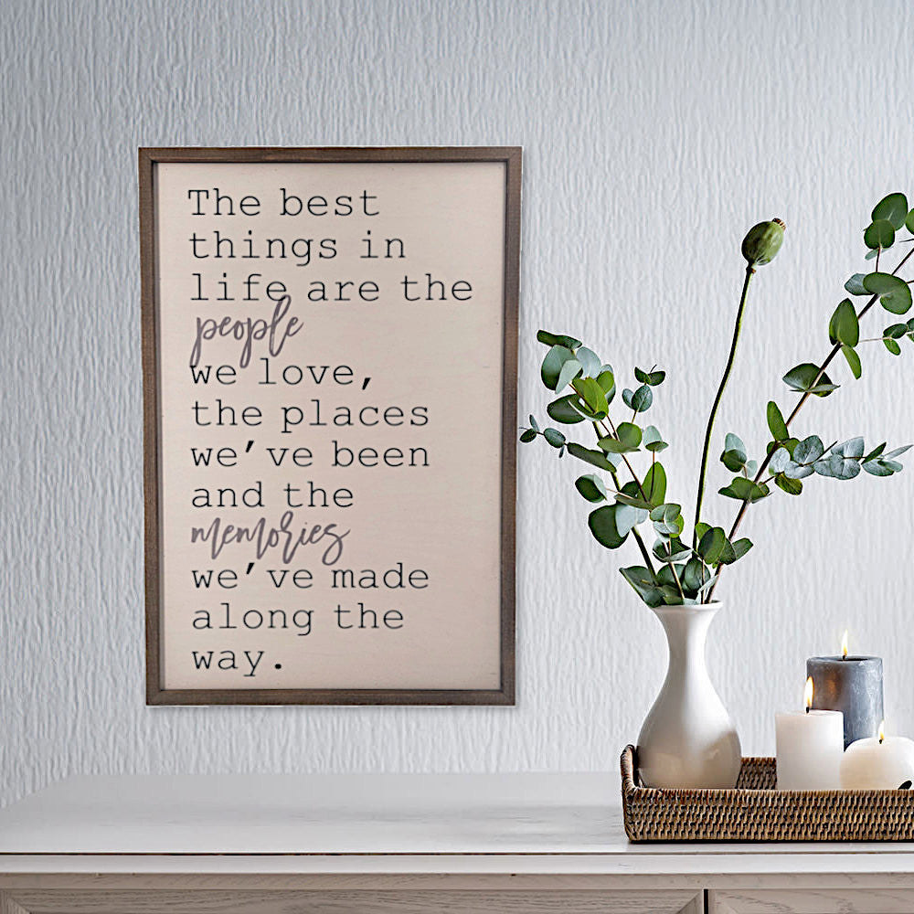 The Best Things in Life -  Wall Art