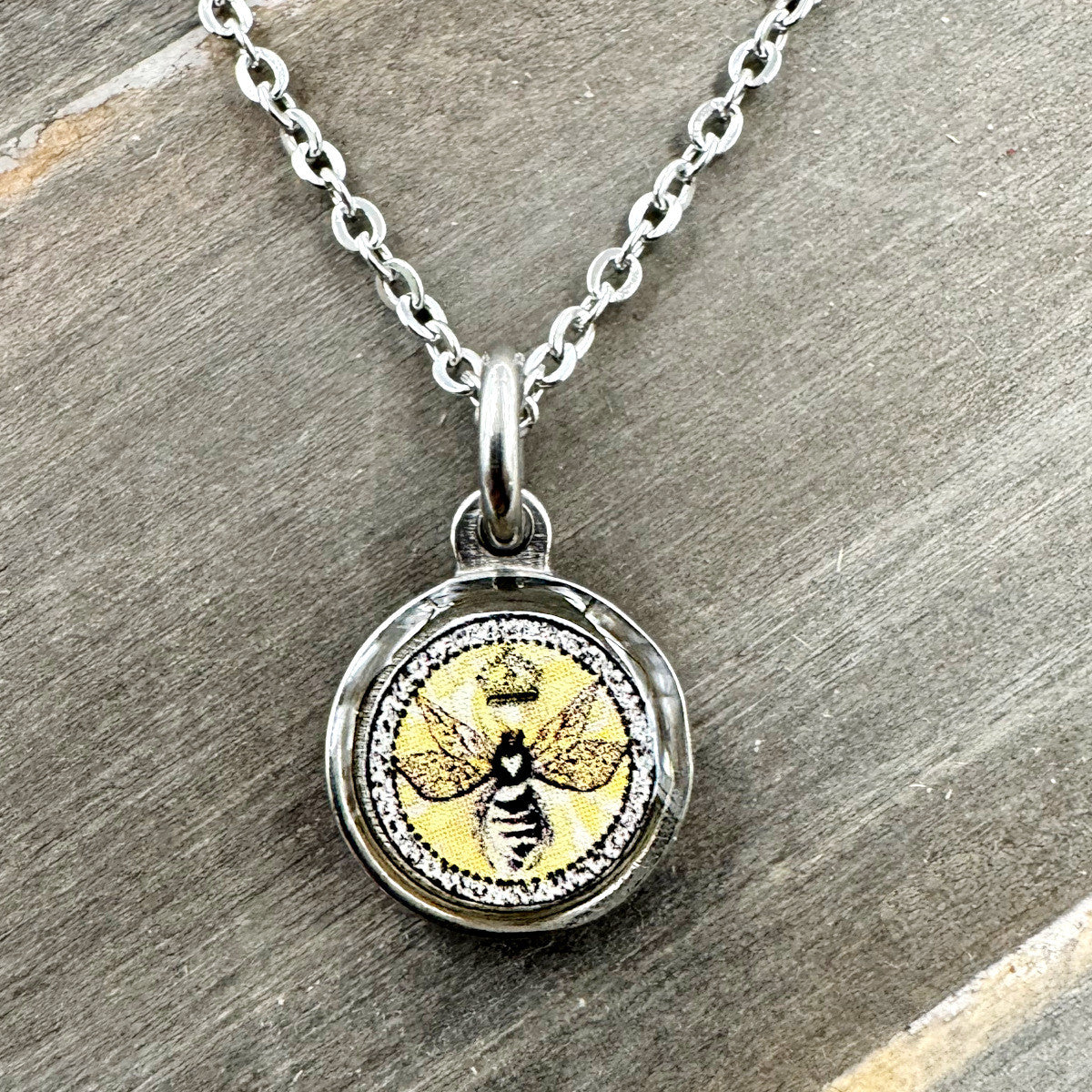 Spirit Lala Reversible Necklace- Vintage Bee