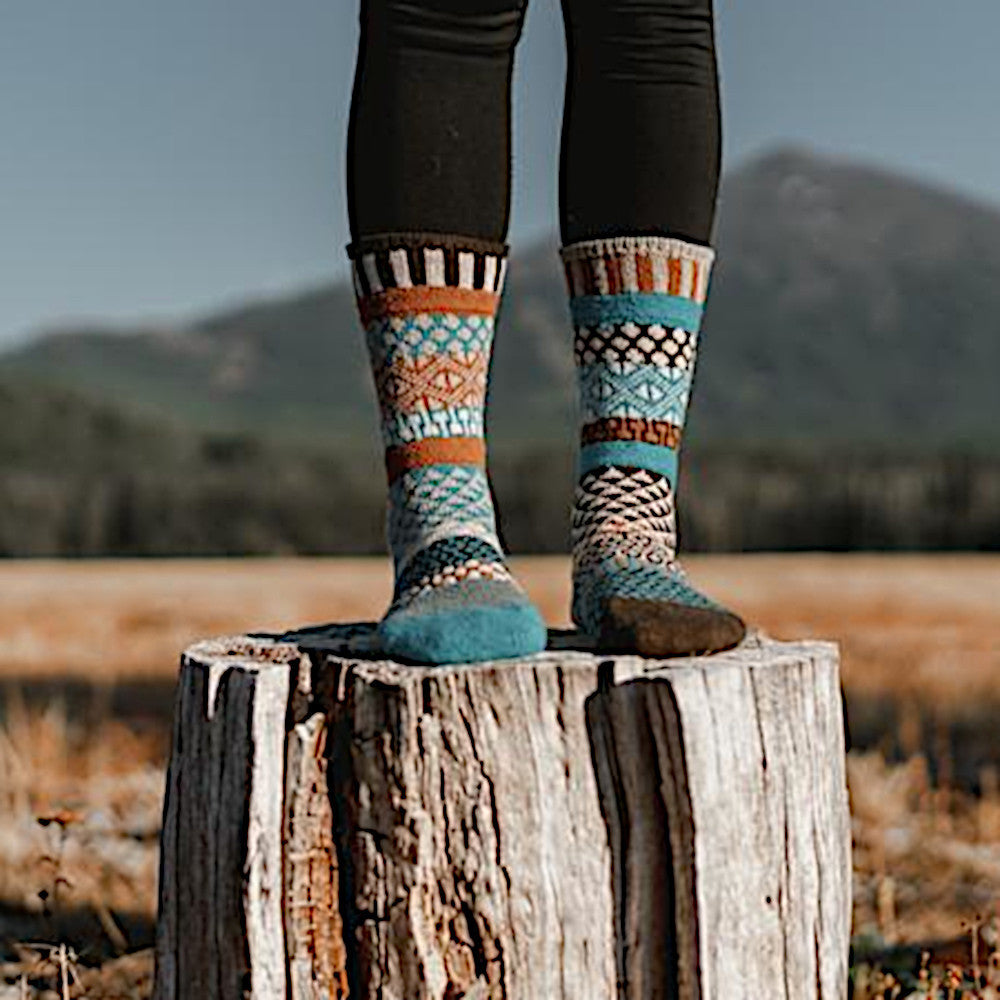 Walnut Crew Socks