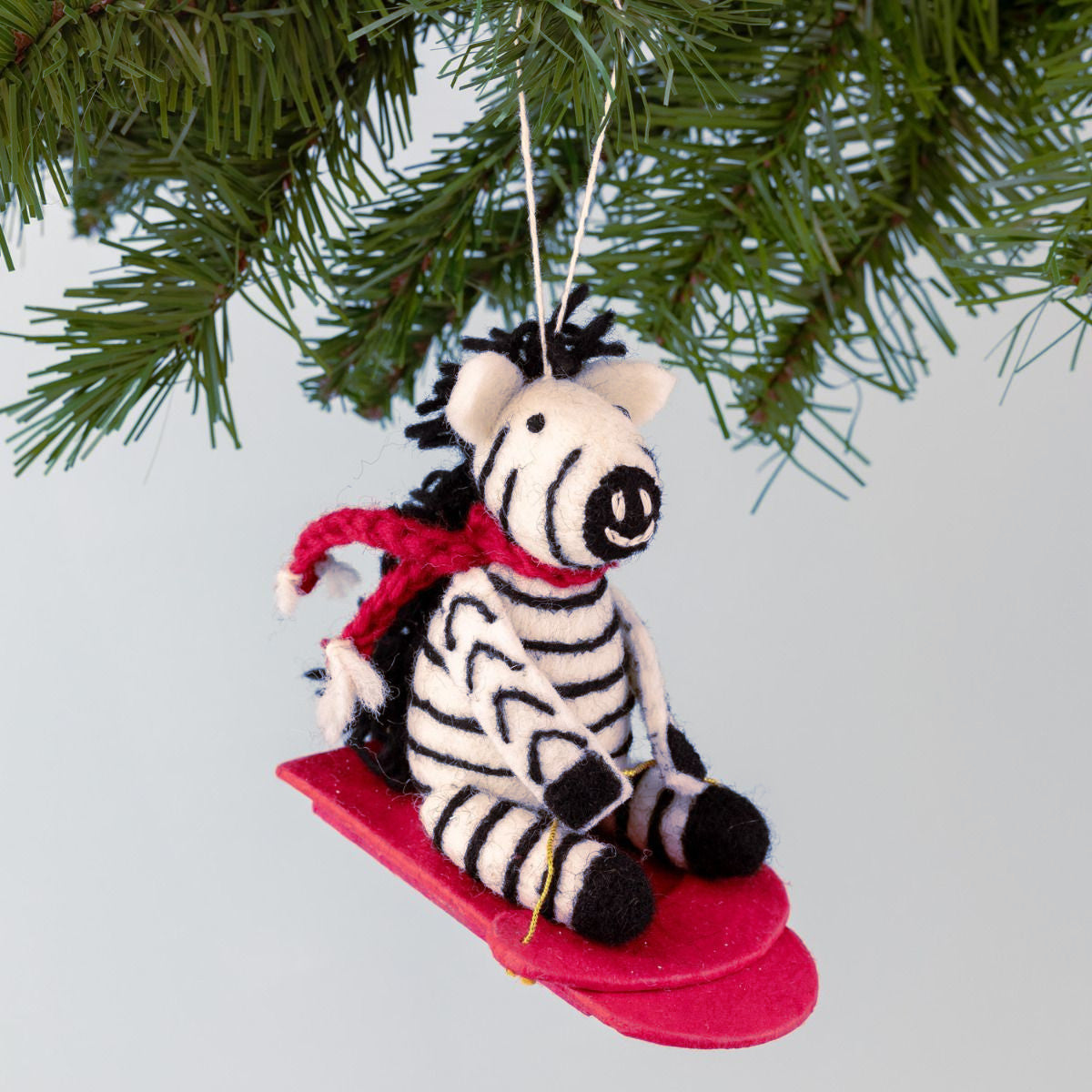Felt Ornament - Zebra