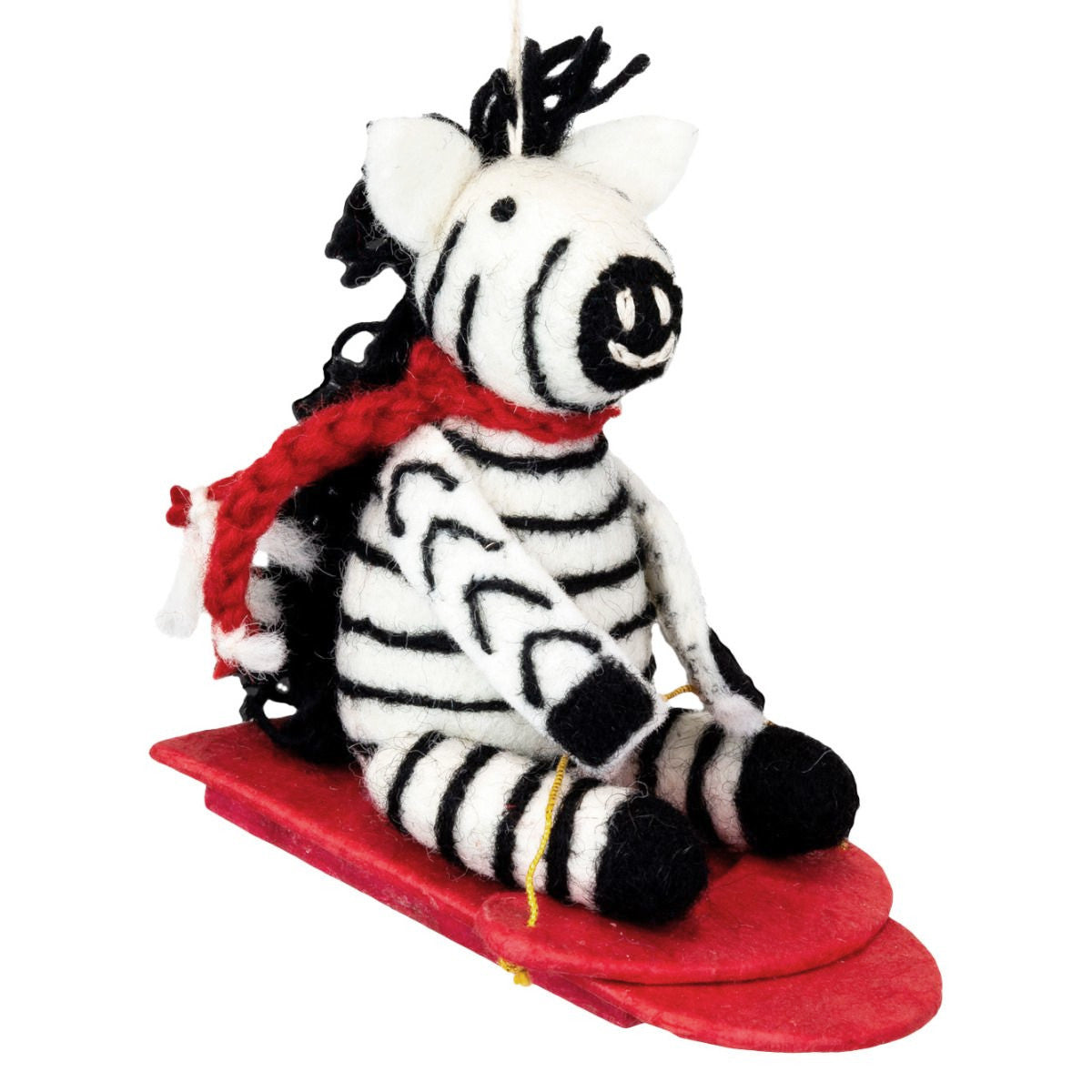 Felt Ornament - Zebra