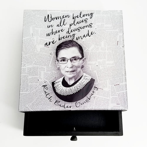 Boutique Box- RBG Quote- Women Belong In All Places