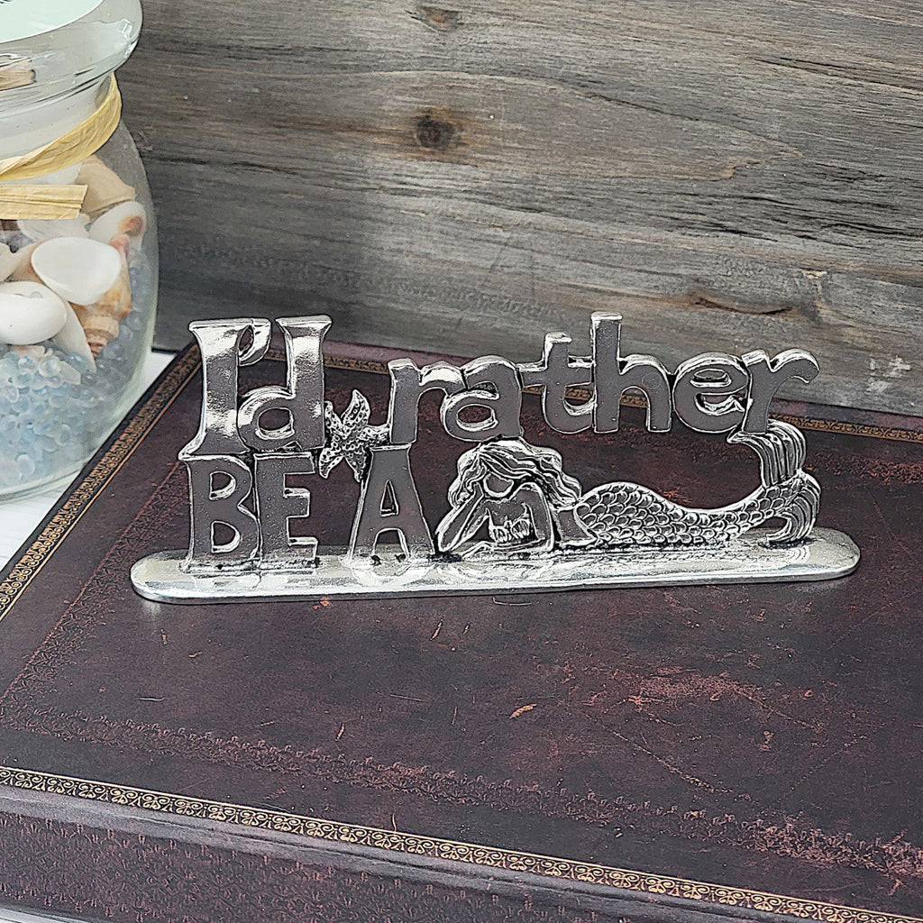 Pewter Mermaid Plaque